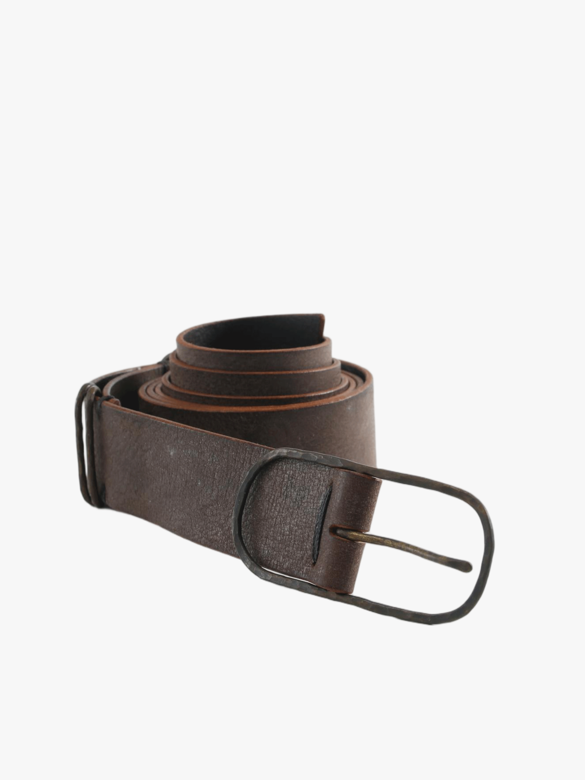 Brown accessories, front view