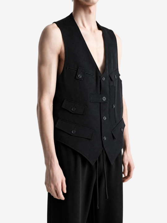 Black jacket worn by a person, showing the jacket fit
