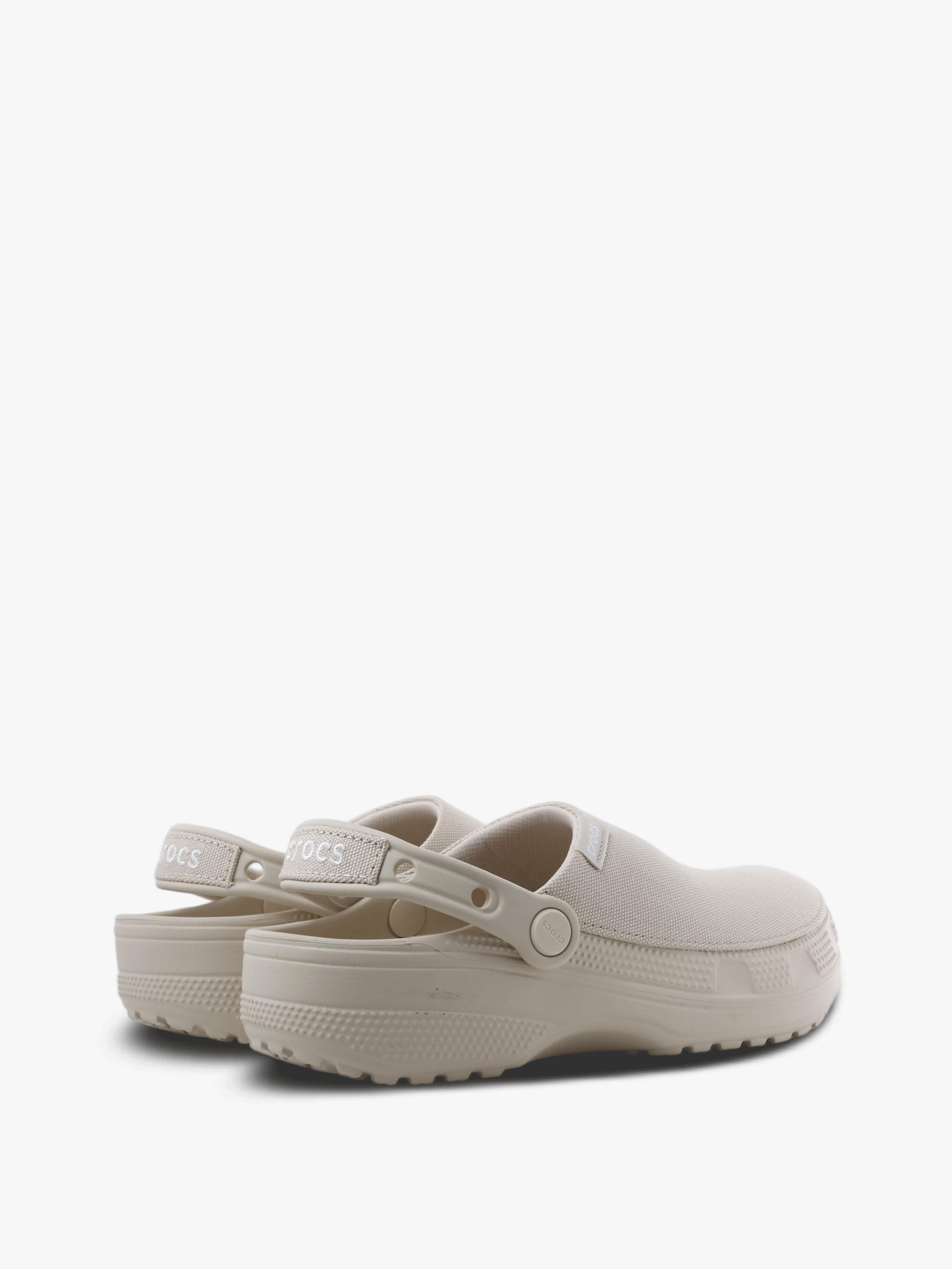 Tan sandals, back view