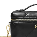 Close up of black bag,showing texture of the leather fabric