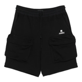 black shorts, front view