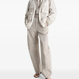 White jacket, full body view