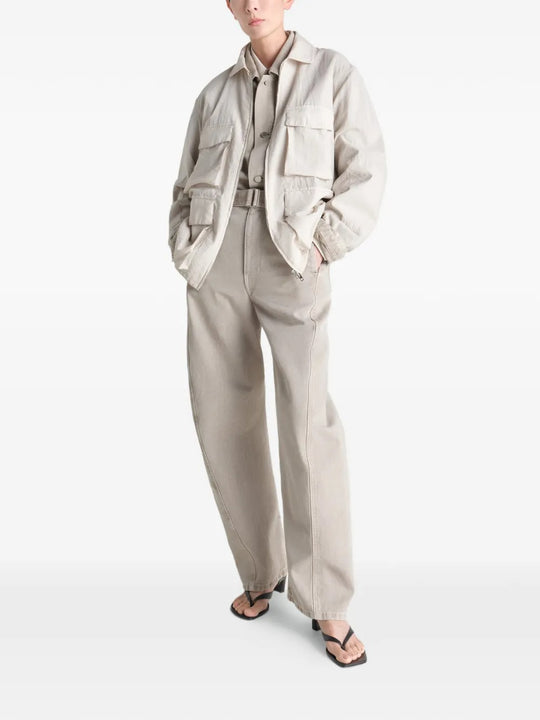 White jacket, full body view
