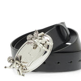 Black accessories, front view