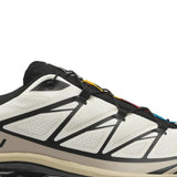Tan shoes, side view