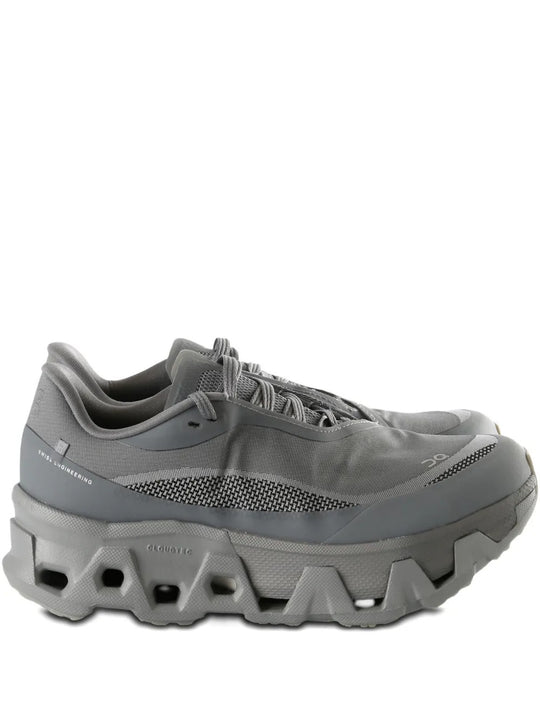 Grey sneakers, front view