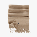 Tan scarf, front view