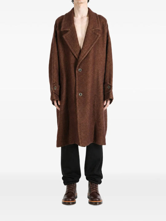 Brown jacket, full body view
