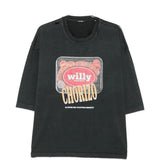 Black t-shirt, front view
