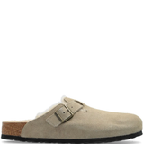 Tan sandals, front view