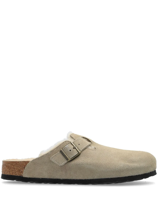 Tan sandals, front view