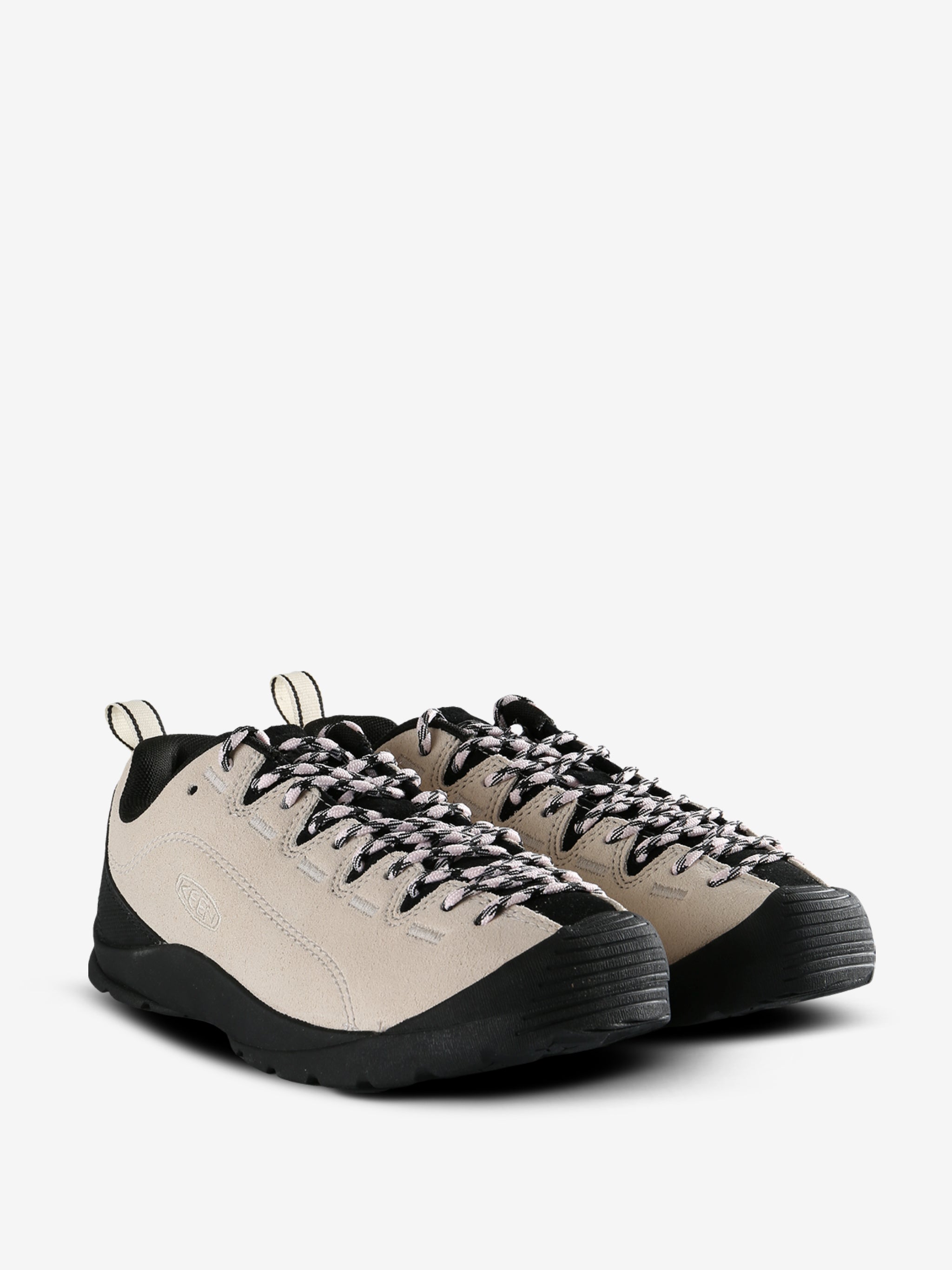 Tan sneakers,side view