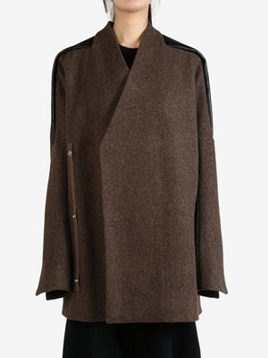 RICK OWENS - Women Cappotto In Pelle Officer Jacket