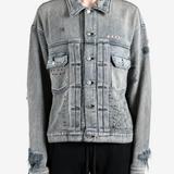 Grey jacket, full body view
