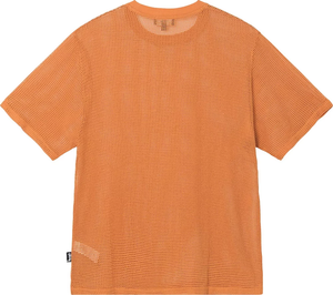 STUSSY - Men Cotton Mesh Crew Short-Sleeve