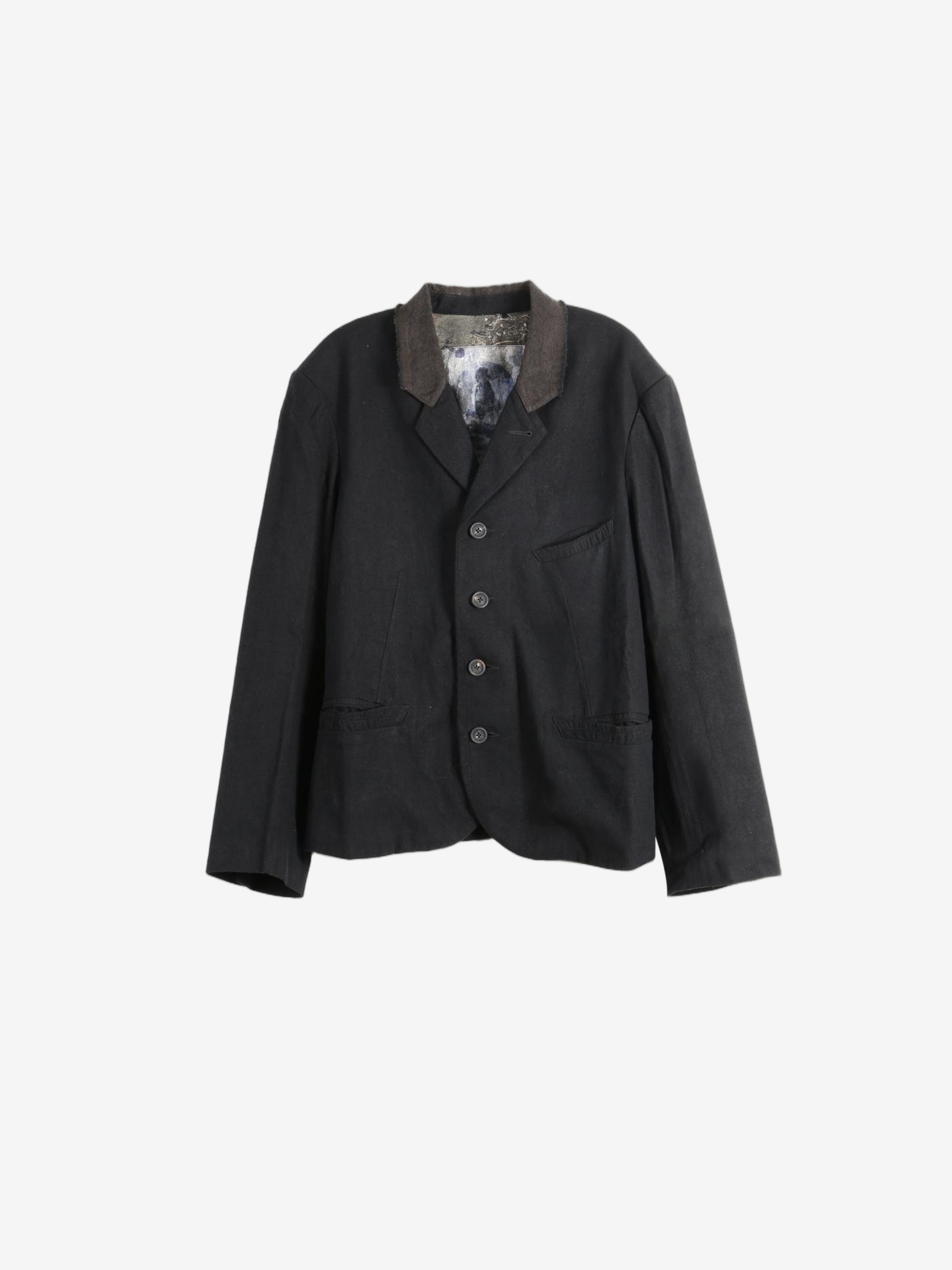 Black blazer, front view
