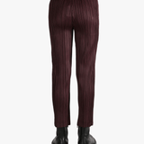 Brown pant worn by a person, showing the pant'fit