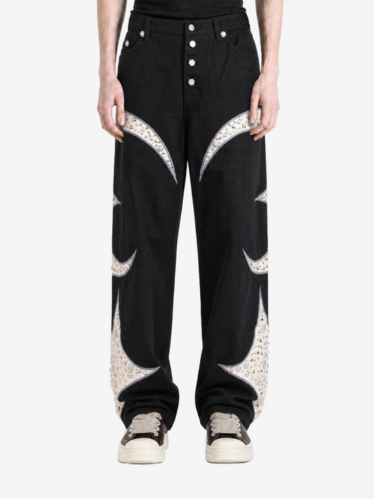 Black pants, full body view