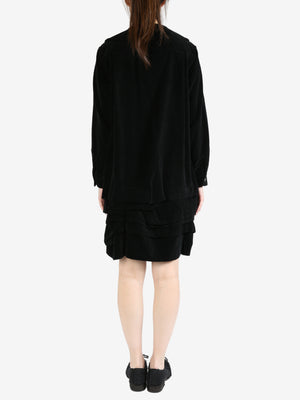 COMME DES GARCONS COMME DES GARCONS - Women Velvet Ruffle Dress