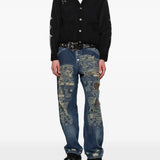 THUG CLUB - Men Tc Bone Knit Cardigan