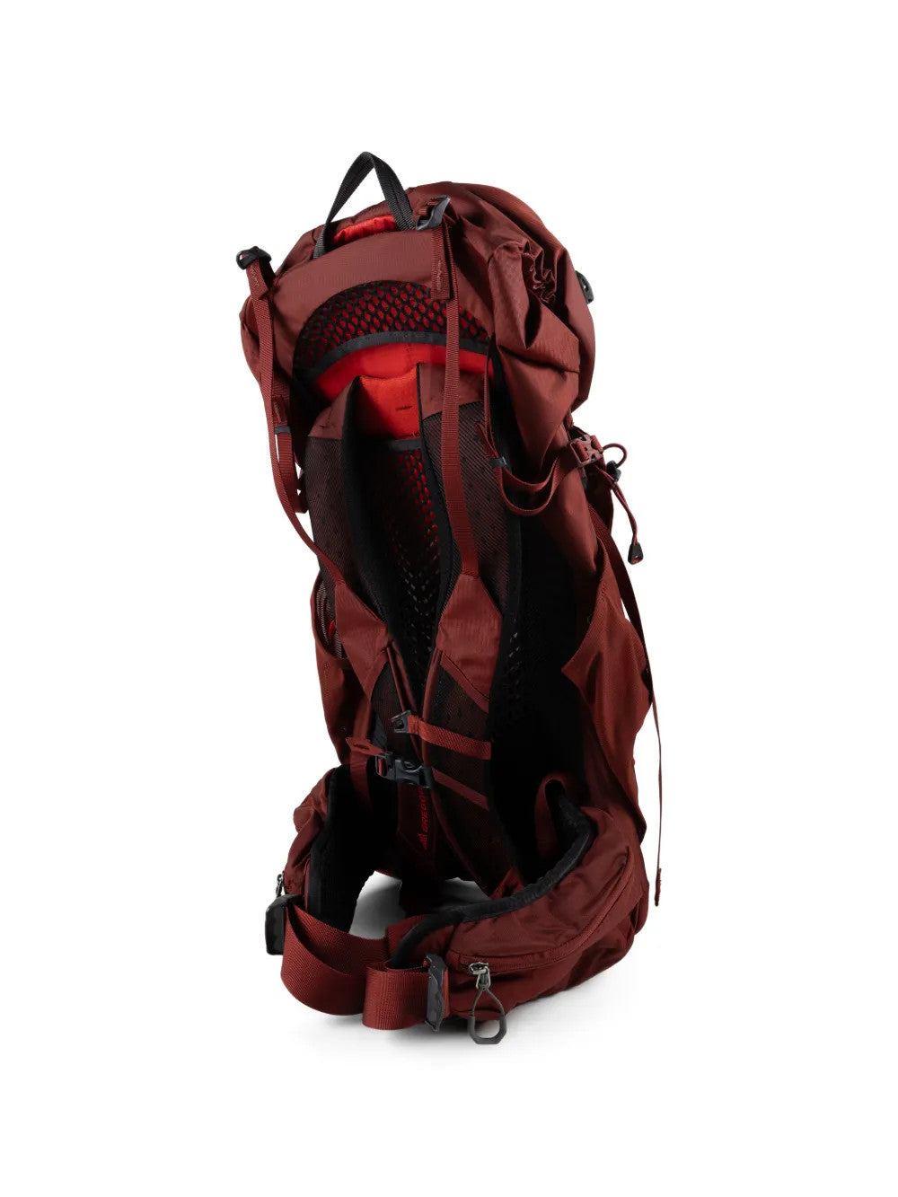 Burgundy bag, front view