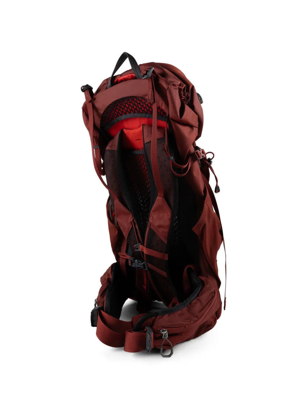 Burgundy bag, front view