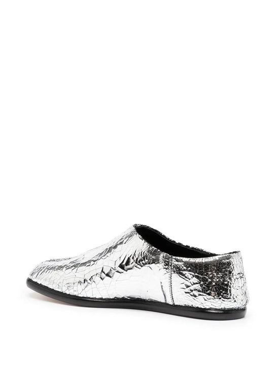 White shoes, side view