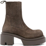 Brown boot, front view