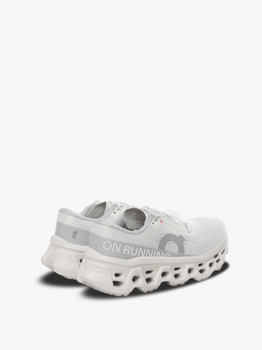 White running shoe ,back view