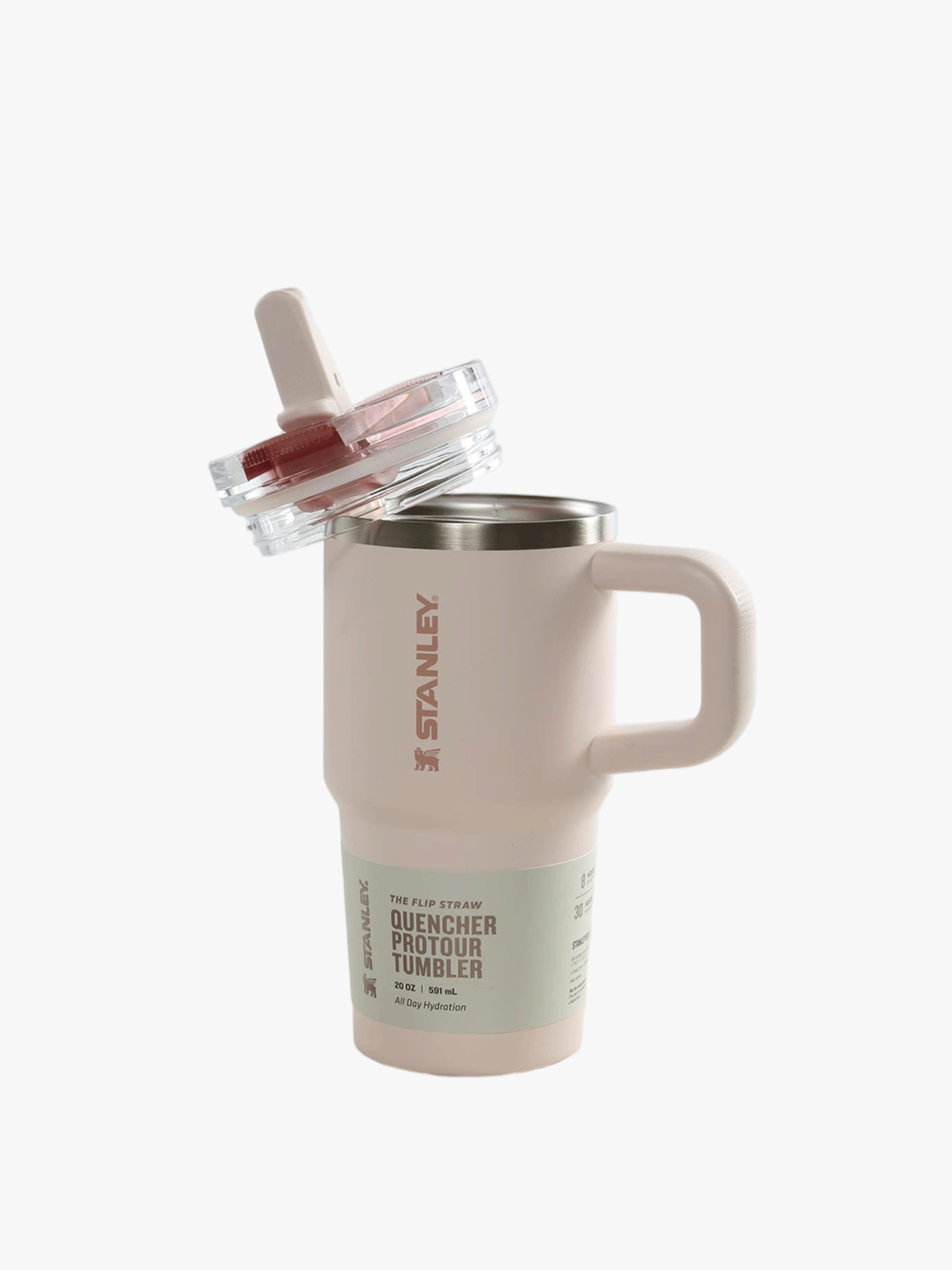 Pink bottle, front view