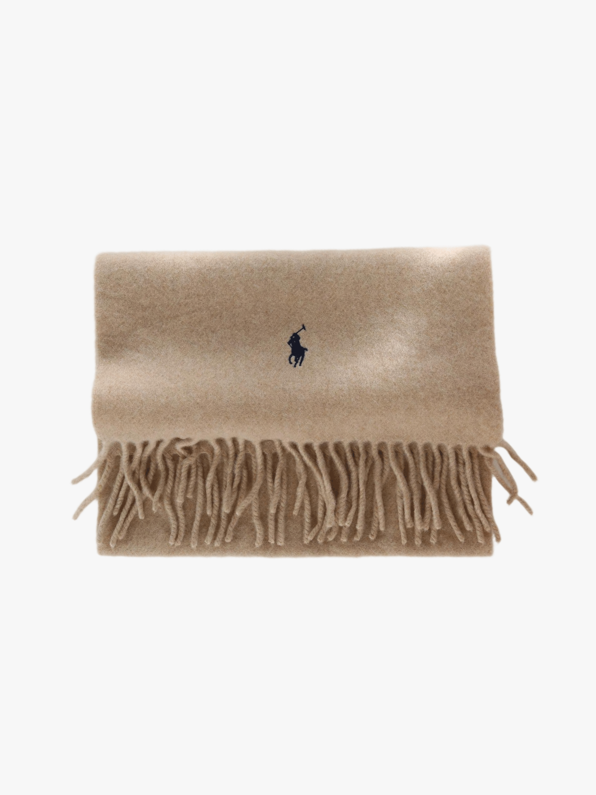 Tan scarf, front view