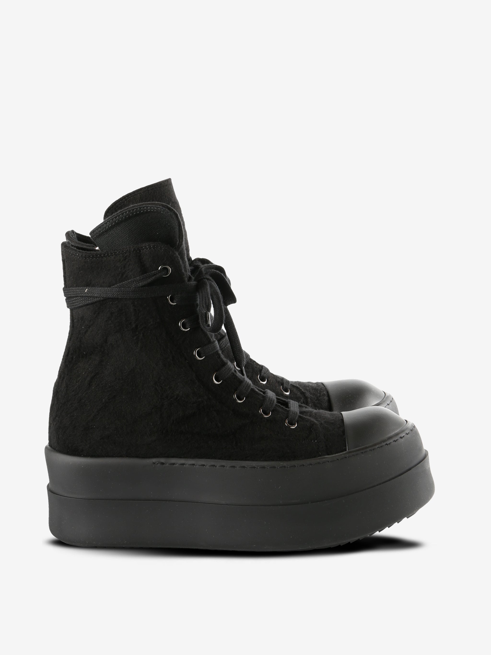 Black sneaker, side view