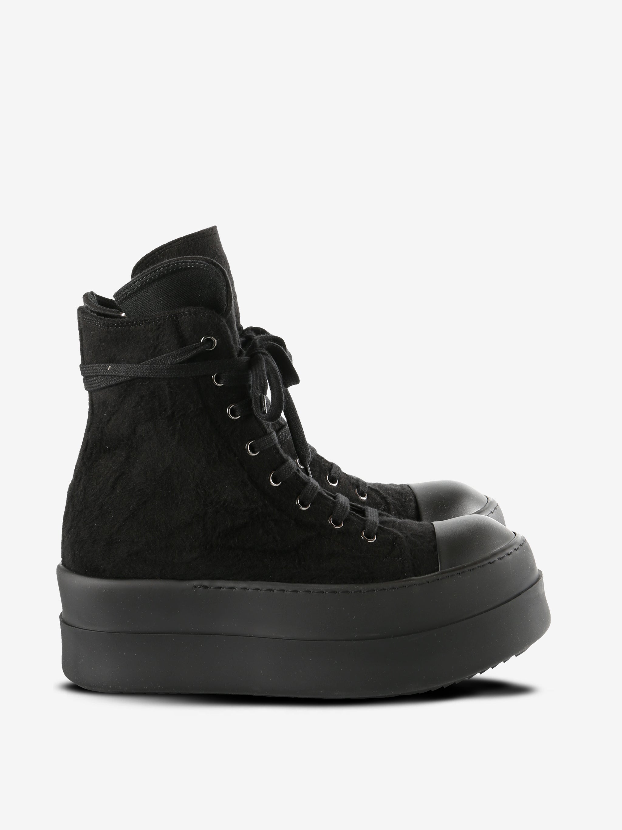 Black sneaker, side view