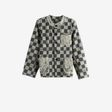 COMMUNS - Women Checked Patch Pocket Jacket