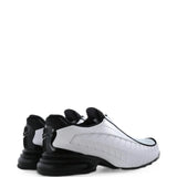 White shoes, back view