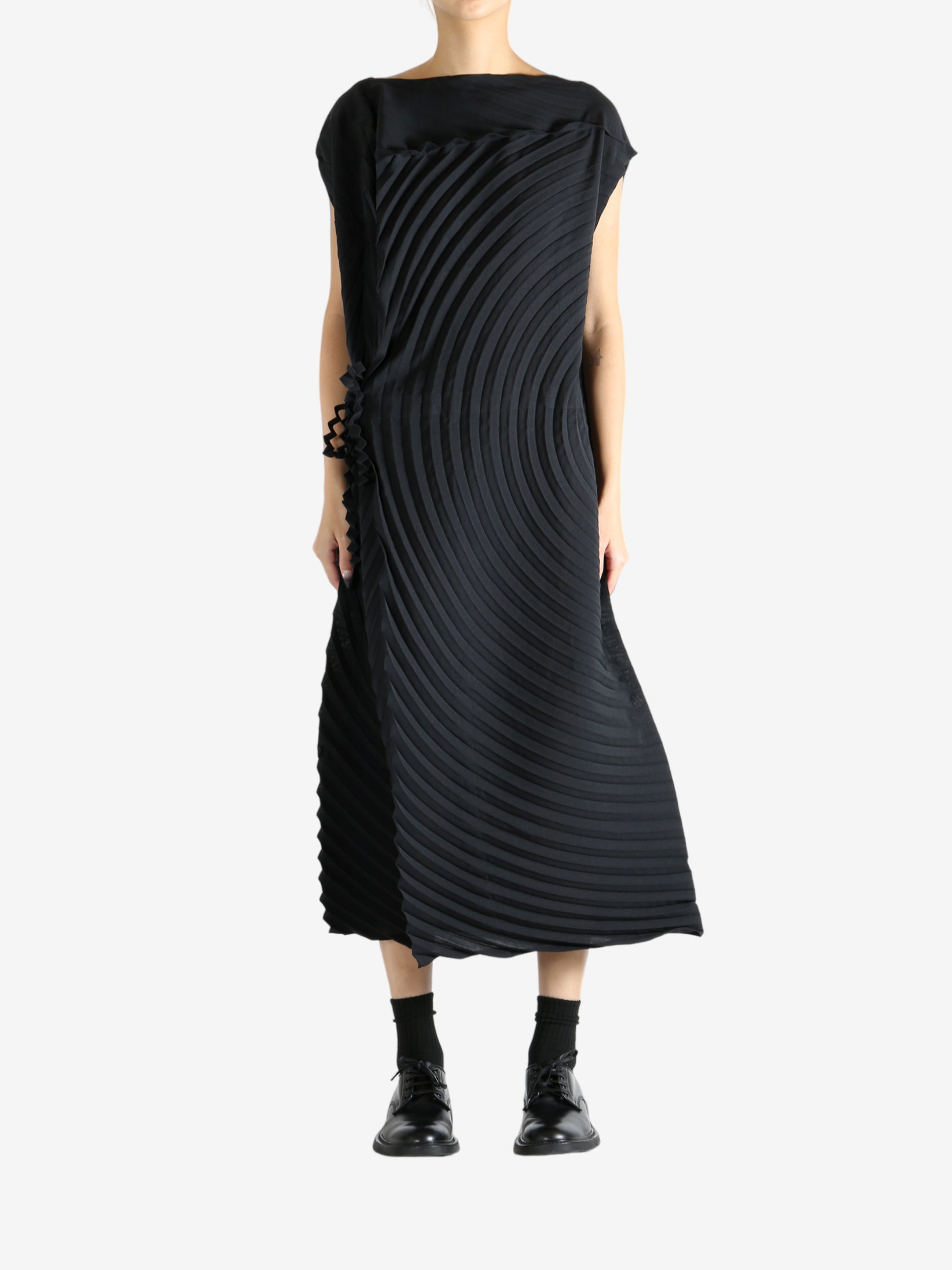 Black dress, full body view