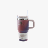 Pink tumbler, front view