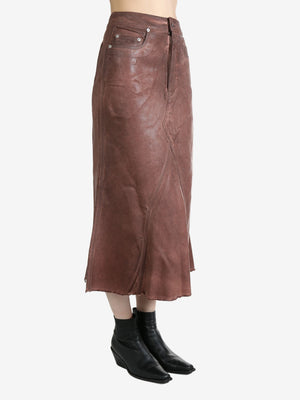 RICK OWENS DRKSHDW - Women Gonna In Denim - Godet Skirt