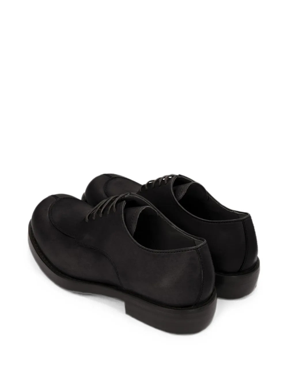 Black shoes, back view