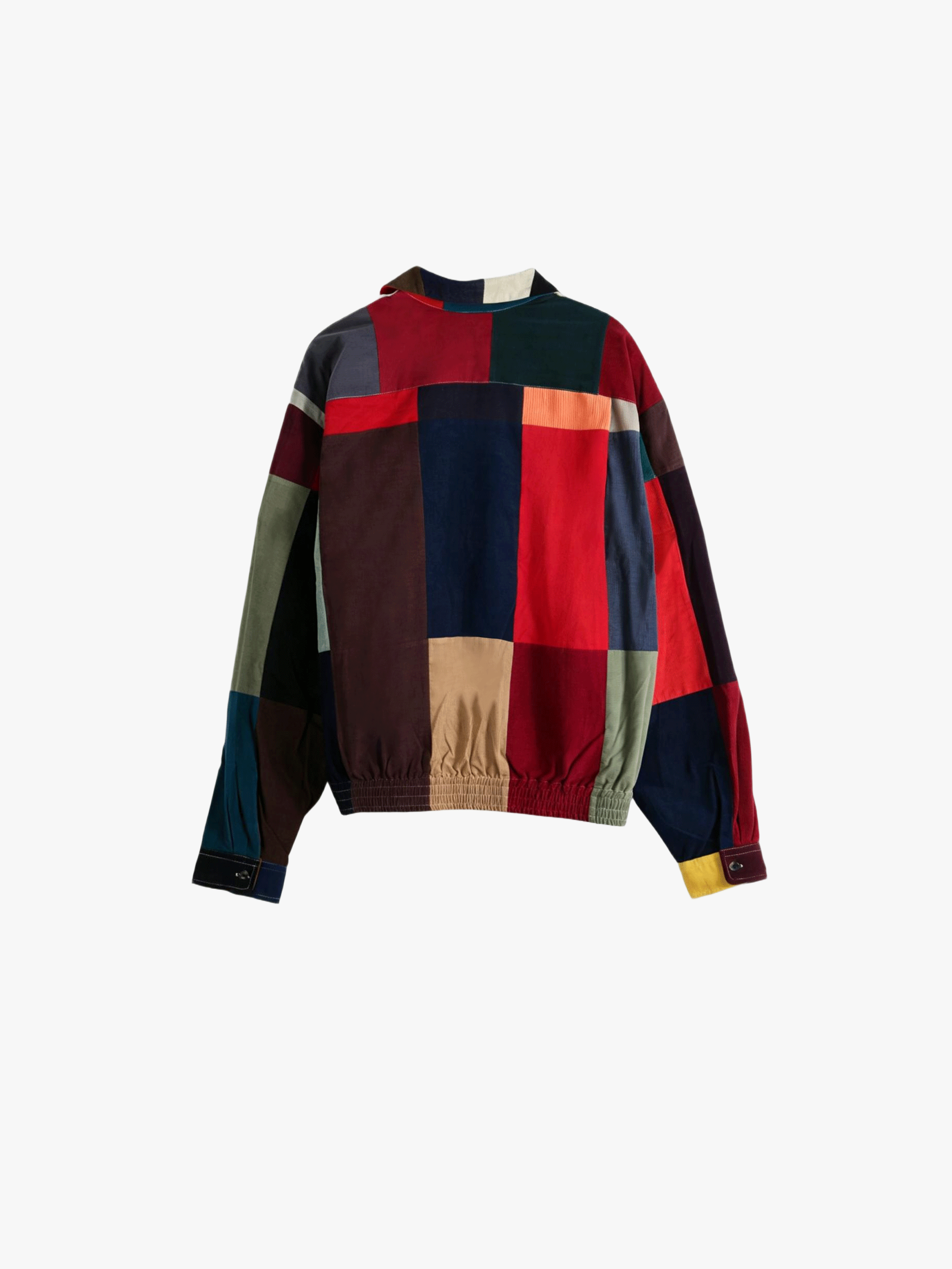 Red jackets, back view