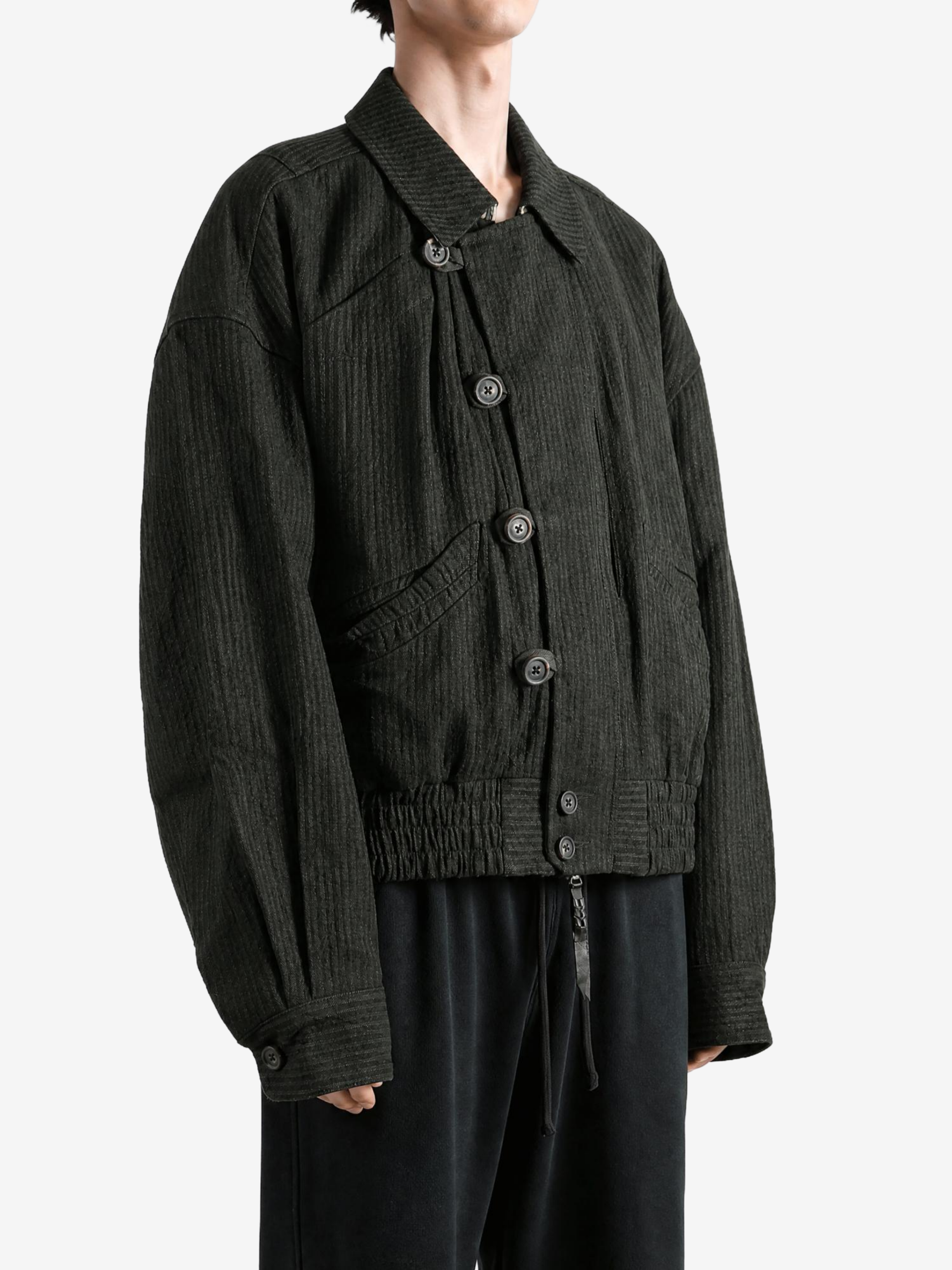 Black jacket, front view