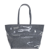 Gray tote bag,front view