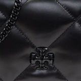 Close up of black bags, showing texture of the calf leather fabric
