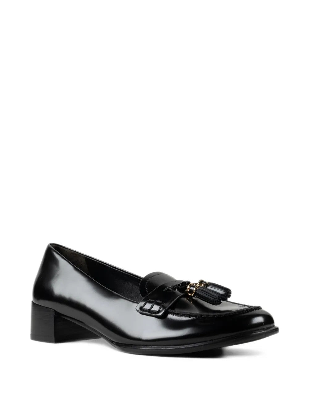 Black flats, front view