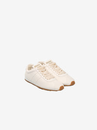 MIU MIU - Women Bleached Nappa Leather Sneakers