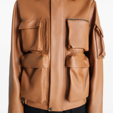 Brown jacket, front view