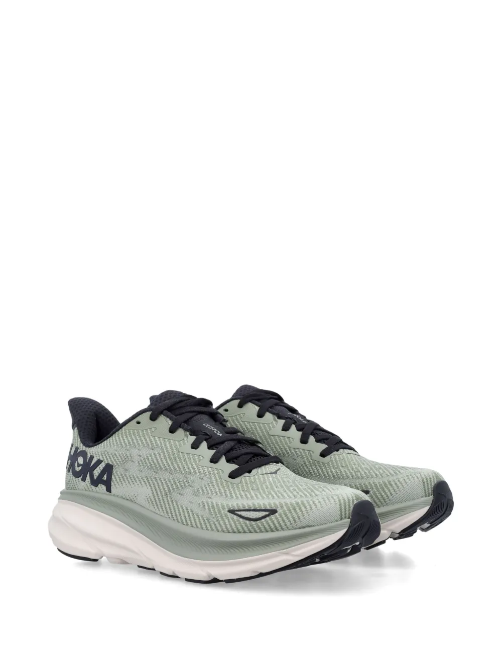 Green shoes, front view