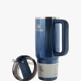 Blue product, front view