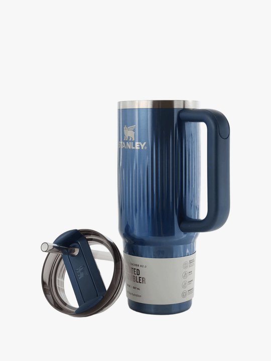 Blue product, front view