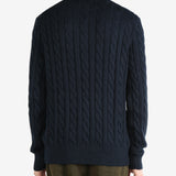 POLO RALPH LAUREN - Men Long-Sleeve Cotton Cable Knit 1/2 Zip Sweater